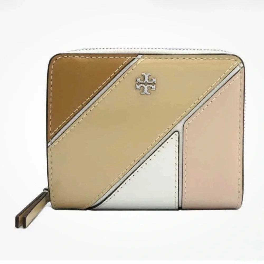 Tory Burch Emerson Color Block Leather Mini Wallet NWT